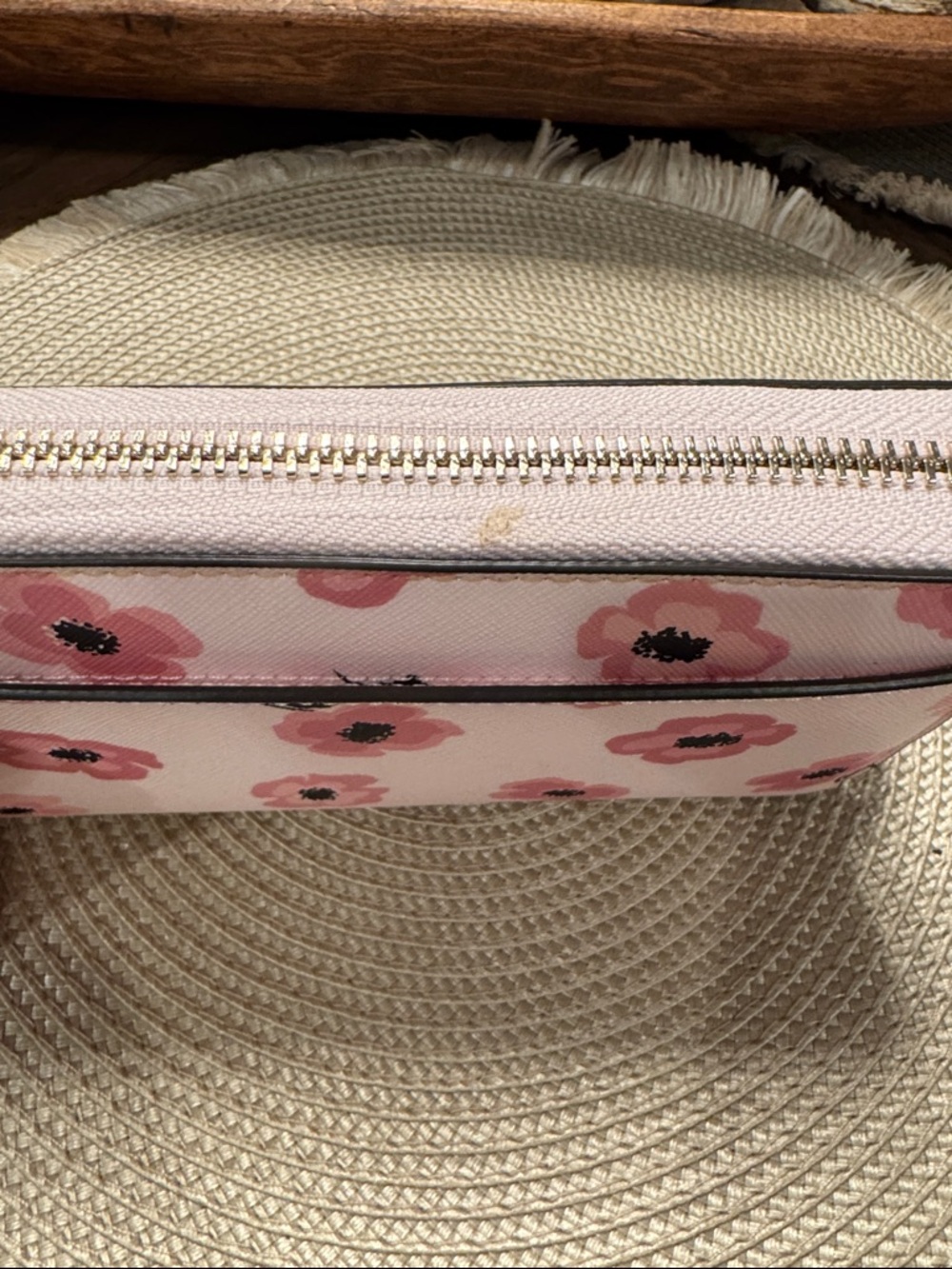 kate spade Pink Floral Zip Around Continental Wallet - Picture 6 of 11